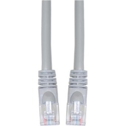 10 Foot Cat6 Gray UTP Ethernet Patch Cable Snagless Molded Boot