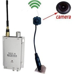 Wireless Security Camera with Receiver Spy Pinhole Micro Cam Complete Surveillance System CCTV Camera