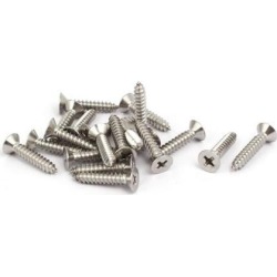 M4.8x25mm 316 Stainless Steel Flat Head Phillips Self Tapping Screw Bolt 20pcs