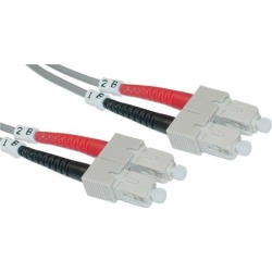 Cable Wholesale SC / SC Multimode Duplex Fiber Optic Cable 50/125 - 2 Meter (6.6ft)
