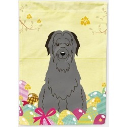 Easter Eggs Briard Black Flag Canvas House Size BB6081CHF