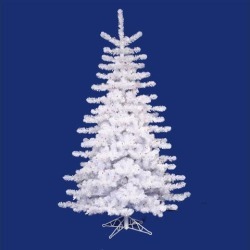 10' Pre-lit Medium White Artificial Christmas Tree - Multi-Color Lights