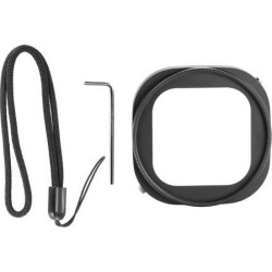 Neewer Aluminum Alloy 52mm Lens Filter Adapter Ring for GoPro HERO 4 Session with a Hexagonal Screwdriver and a Keeper Leash - Black