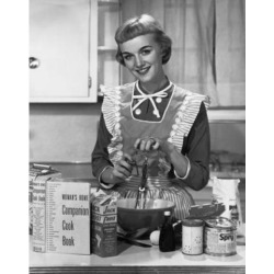 Posterazzi SAL2555847 Portrait of a Young Woman Preparing Food in the Kitchen & Smiling Poster Print - 18 x 24 in.