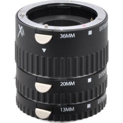 Xit Photo Sony Pro Series Auto Focus Macro DSLR Camera Extension Tube Set -XTETS