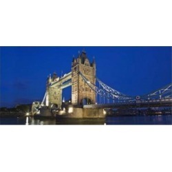 UK, London, Tower Bridge and River Thames Poster Print by Jaynes Gallery (31 x 15)