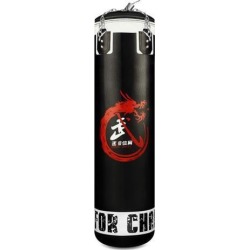 Heavy Punching Bag 47' MMA Boxing Kickboxing Workout Training Exercise Practice Gear Empty with Rotating Chains for Adults Men Women Black