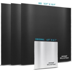 Neewer® 4-Piece Gentle Microfiber Cleaning Cloth for Camera Lens, LED Screens, Tablets, Smartphones and Other Delicate Surfaces, (3)Black 16 x 16'/40