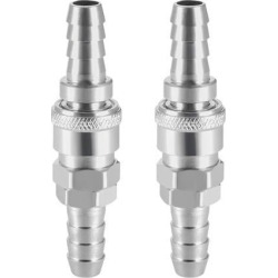 Quick Coupler, Homebrew Fitting Connector 33/64' Barb Quick Disconnect Set 2set