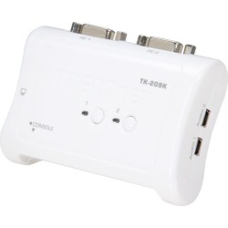 TRENDnet TK-209K 2-Port USB KVM Switch Kit w/ Audio (Includes 2x KVM Cables)