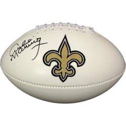 Archie Manning Signed New Orleans Saints Logo Football PSA