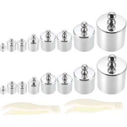 Gram Calibration Weight Set 10g 20g 50g 100g 200g 500g M2 Precision Chrome Plated Steel for Digital Balance Scales 2 Set