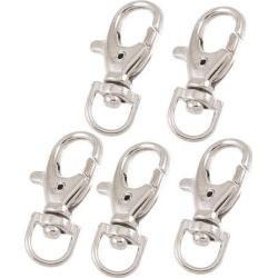 Swivel Hook Trigger Lobster Snap Clasps Keys Holders 5pcs