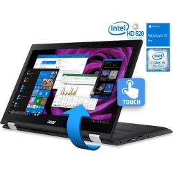 Acer Spin 3 2-in-1 Notebook, 15.6' IPS FHD Touchscreen, Intel Dual-Core i5-7200U Upto 3.1GHz, 8GB RAM, 512GB SSD, HDMI, Card Reader, Backlit.