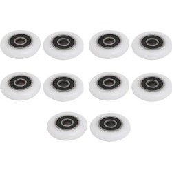 28mmx6mmx6mm Ball Bearing Wheel Sliding Door Pulley Roller 10pcs