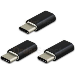 3X Micro USB F to USB Type-C M OTG Adapter for Phone Motorola Moto Z2 Z3 Play