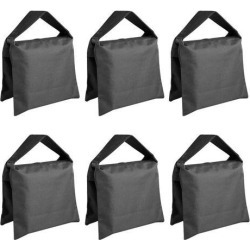 Neewer 6 Pack Black Sand Bag for Photo Video Film Light Stand Boom Arms Tripod