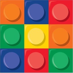 Block Party Beverage Napkin (16 Count) - Party Supplies