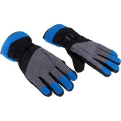 Winter Gloves with Wrist Strap for Skiing Snowboarding Shoveling blue