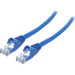 StarTech N6PATCH12BL StarTech.com Cat6 Patch Cable - 12 ft - Blue Ethernet Cable - Snagless RJ45 Cable - Ethernet Cord - Cat 6 Cable - 12ft