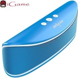 iGame Zealot S2 Portable Wireless Bluetooth Speaker with Bass, Hands-free Calling, Supports USB/TF Card - Blue