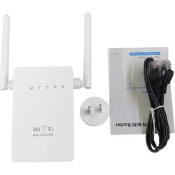 WiFi Router 300Mbps Wifi Range Extender Wireless Signal Booster With 2 Antenna