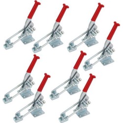 Unique Bargains318Kg Holding Capacity Zinc Plated U-Shaped Bar Toggle Clamps GH-431 8pcs