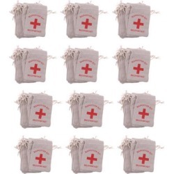 120x Hangover Kit Bags Bachelorette Party First Aid Bags Muslin Favors Bag