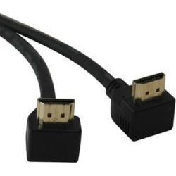 Tripp Lite High Speed HDMI Cable with 2 Right Angle Connectors, Ultra HD 4K x 2K, Digital Video with Audio (M/M), 6-ft. (P568-006-RA2)