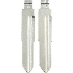 Metal Uncut Emergency Remote Key Blank Blade Replacement for Hyundai Tucson 2pcs