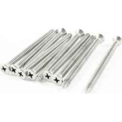 Unique Bargains Industry 70mm x 5mm Threaded Self Tapping Screws Drilling Bolts 10 Pcs