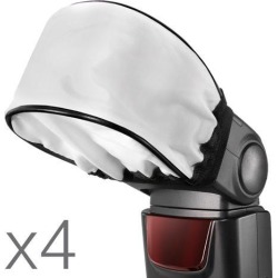 4x Universal Flash Diffuser Softbox for Speedlite Canon Nikon Sony Yongnuo