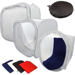 Photo Studio 80x80cm 32' Shooting Tent Light Cube Box +4 Backdrops SoftBox Kit