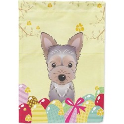 Yorkie Puppy Easter Egg Hunt Flag Garden Size BB1914GF