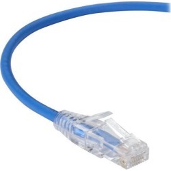 Black Box C6PC28-BL-07 Slim-Net Cat6 Patch Cable Blue 7Ft