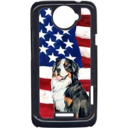 USA American Flag with Bernese Mountain Dog Cell Phone Cover HTC ONE X