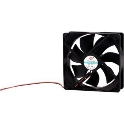 DC 12V 120mmx120mmx25mm 7 Vanes PC CPU Computer Cooling Fan w Metal Finger Guard