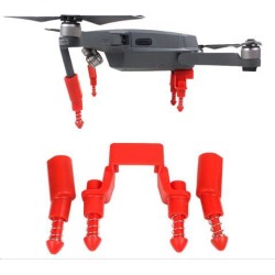 Landing Gear Stabilizer Height Extender Damping Landing Skid Feet Bracket Protector for DJI Mavic Pro (Black)