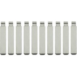 10pcs Metal Car Flip Remote Folding Key Blank Blade Replacement for Peugeot 508