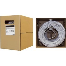 Offex Bulk Cat6 Ethernet Cable, Solid, UTP (Unshielded Twisted Pair), Pullbox, 500 foot - Gray
