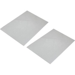 Unique Bargains Unique Bargains 2 Pcs Clear White PVC Business Home Shool A4 Paper File Document Bag