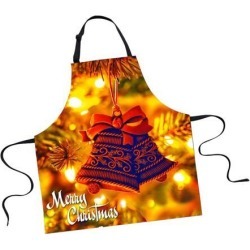Christmas Adults Chef Apron for Kitchen Festive Cooking Baking Hat