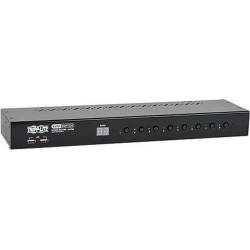 Tripp Lite 8-Port 1U Rackmount DVI / USB KVM Switch with Audio and 2-Port USB Hub