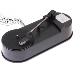 USB Mini Turntables Audio Player Support Turntable Convert LP Record to CD or MP3 Converter 33RPM