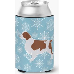 Winter Snowflake Welsh Springer Spaniel Can or Bottle Hugger BB3500CC