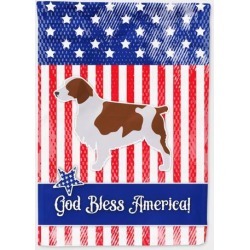 USA Patriotic Welsh Springer Spaniel Flag Garden Size BB3300GF