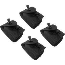 4 Pieces Scuba Diving Spare Weight Belt - Strong & Durable Black