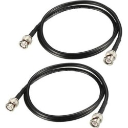 RG58 Coaxial Cable with BNC Male to BNC Male Connectors 50 Ohm 4 ft 2pcs