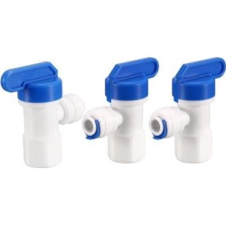 Tank Ball Valve M12 X 1/4' Tube 3pcs for RO Water Reverse Osmosis Filter system