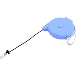 Rubber Retractable Fishing Angling Lanyard Elastic Rope Cord Black Blue